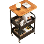 3-Tier Rolling Storage Cart with Tabletop