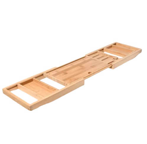 Expandable Wooden Bathtub Tray