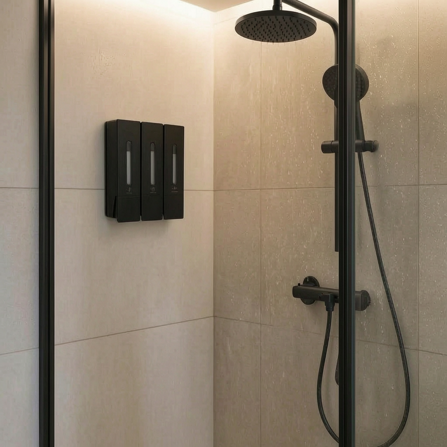 Wall Mounted Shampoo and Liquid Soap Dispenser
