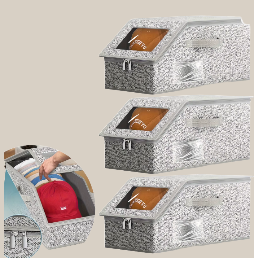 Stackable Baseball Cap Storage Boxes